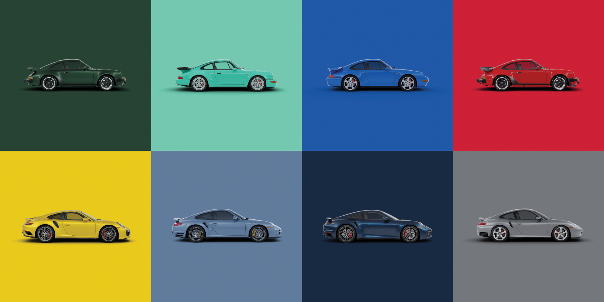 Eight 911s