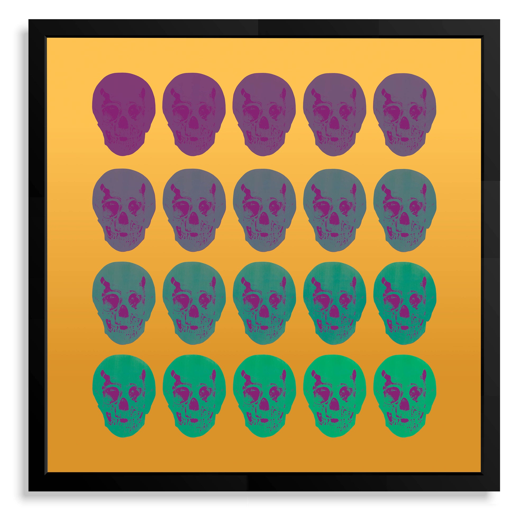 Chromatic Skulls: Gold & Pistachio
