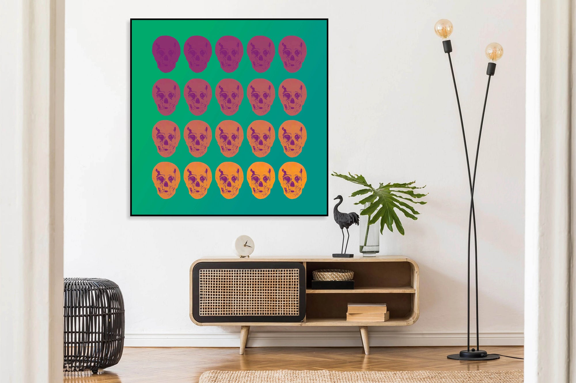 Chromatic Skulls: Mimosas in Batroun