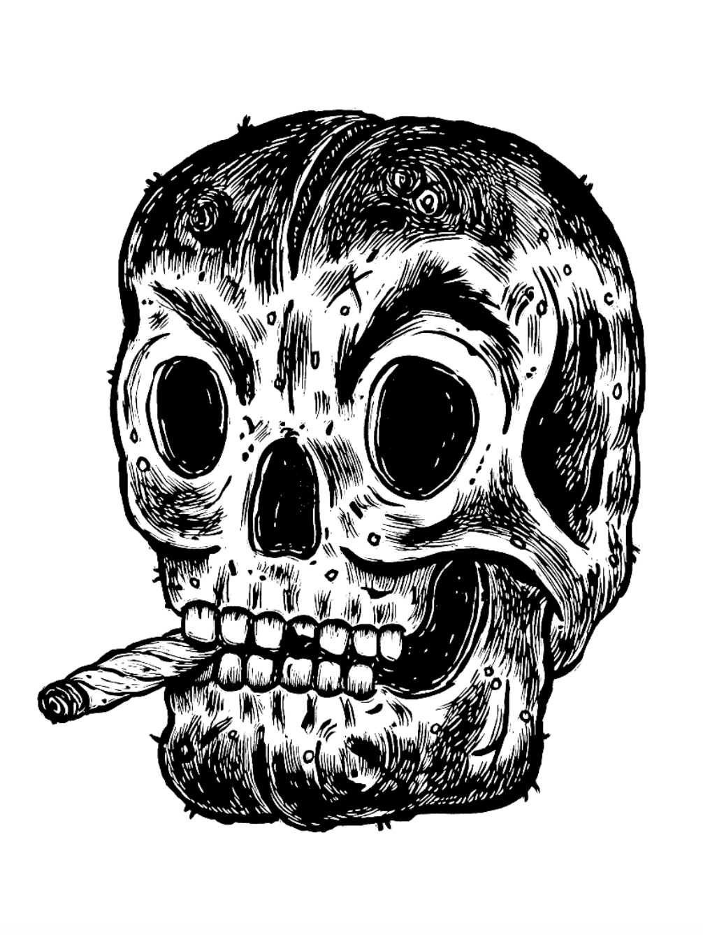 Smoking Skull