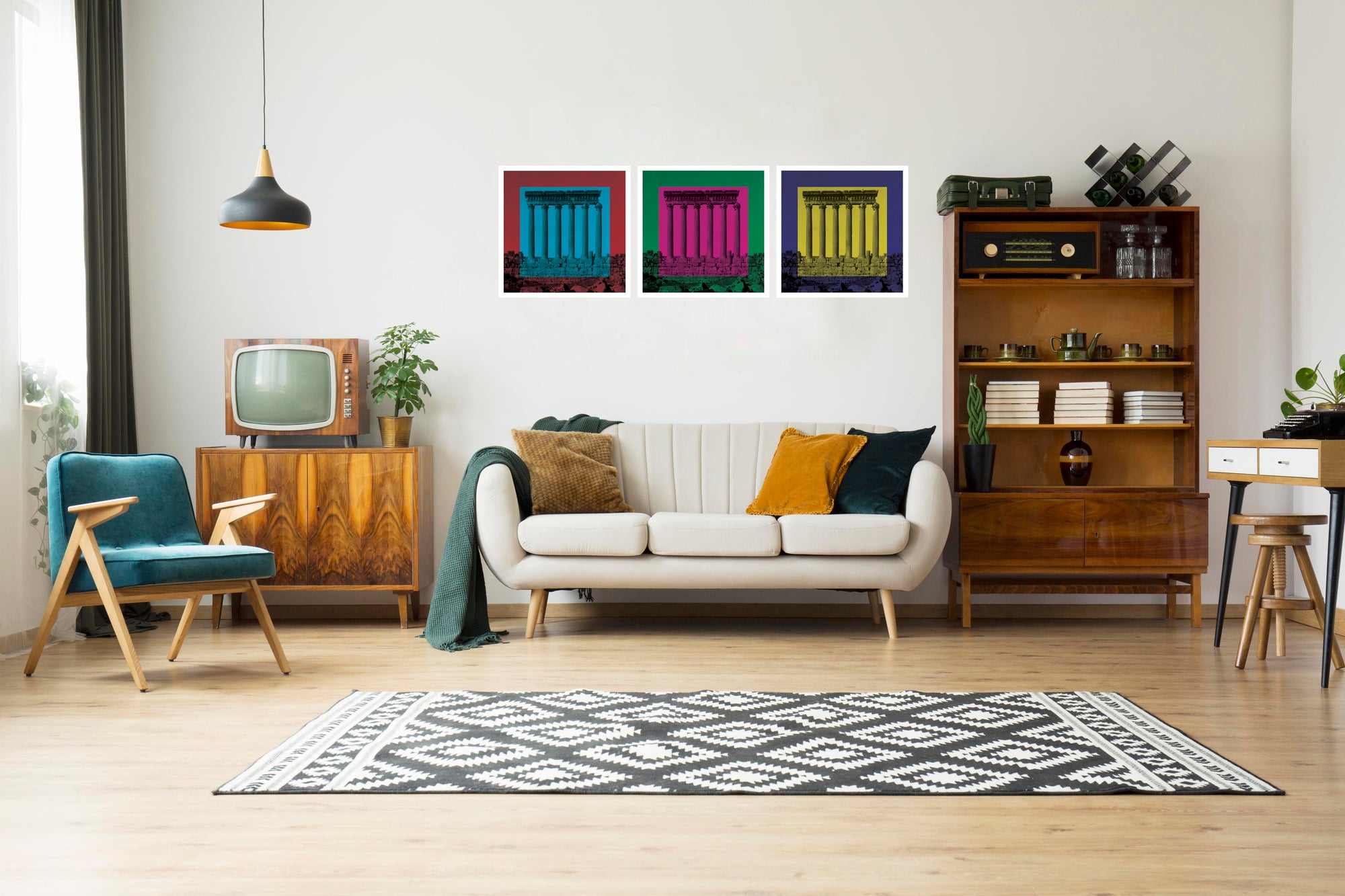 Temple of Jupiter (Green & Magenta)