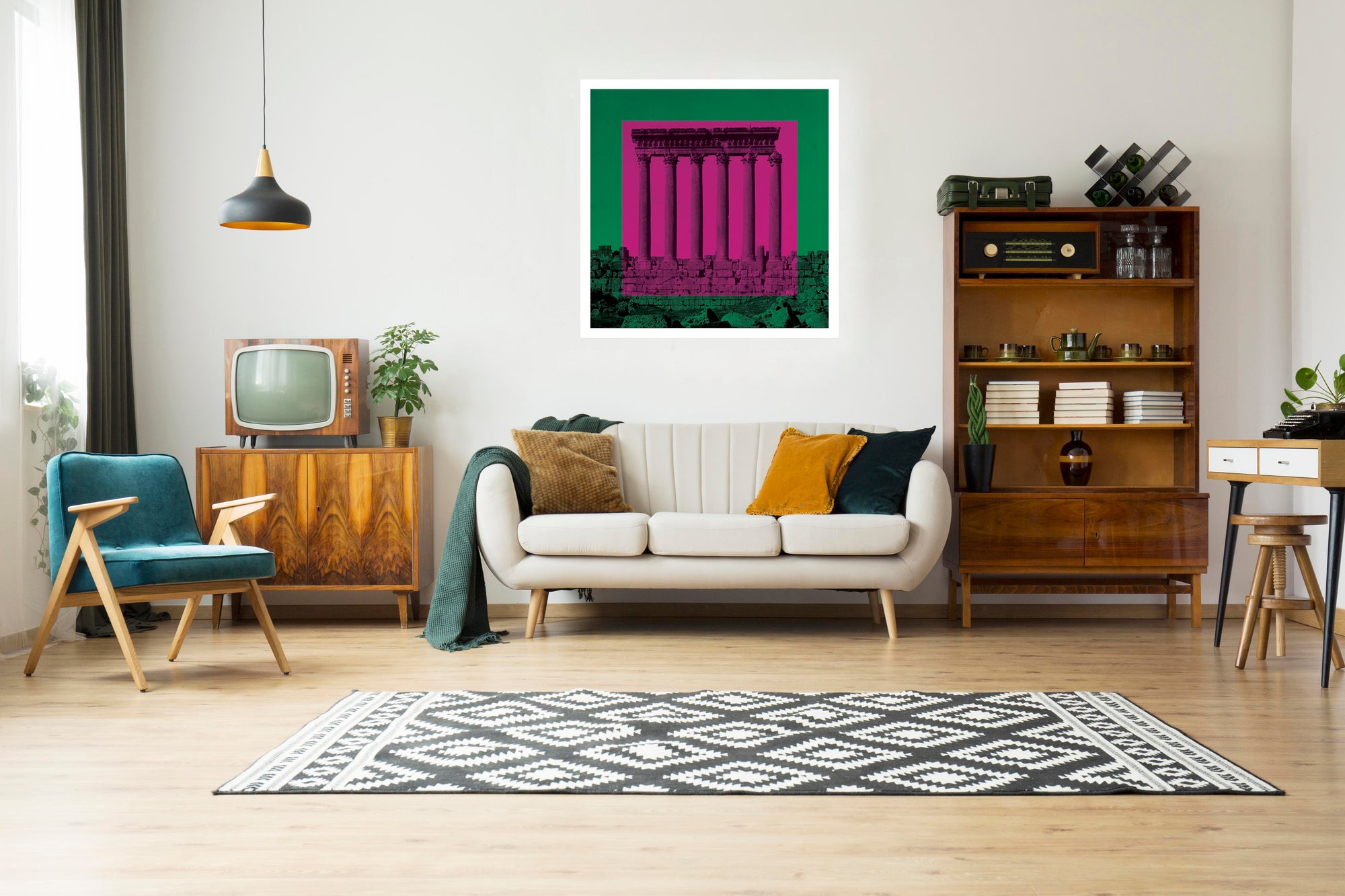Temple of Jupiter (Green & Magenta)